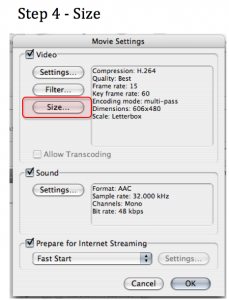 Adding your iMovie to facebook in good quality